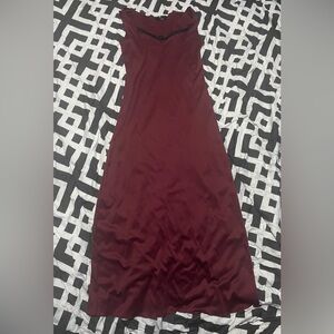 Morbid Threads Maroon Slip Dress